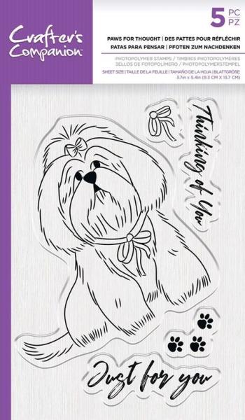 Crafters Companion Clear Stamp Paws for Thought