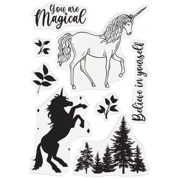 Crafters Companions Clear Stamp Unicorn Magic