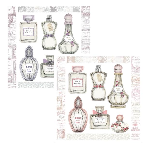 Craftwork Cards Vintage Ephemera Die-cut Perfume Bottles