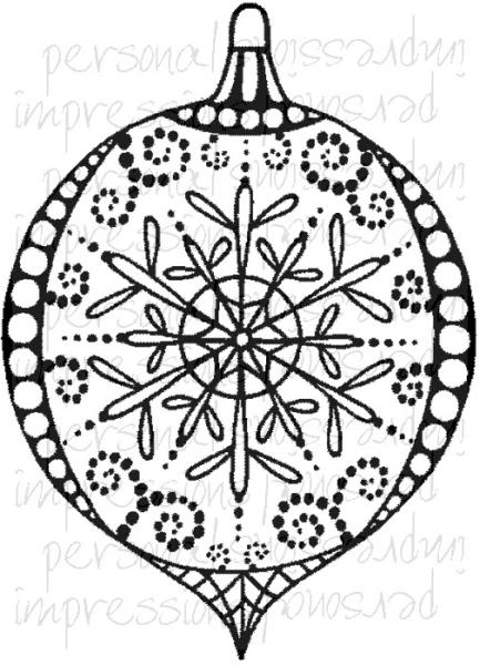 Crafty Impressions Stamp Snowflake Bauble