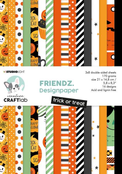 Creative CraftLab Friendz Design Paper A5 Trick or Treat #61