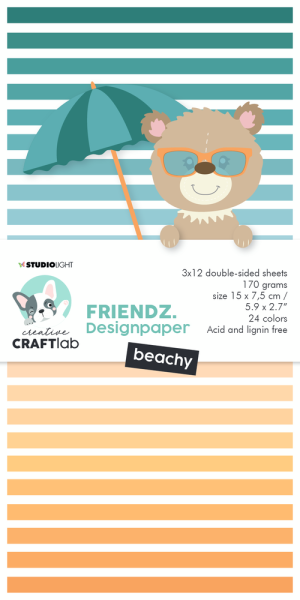 Creative CraftLab Mini Paper Pad Beach Friendz nr.94