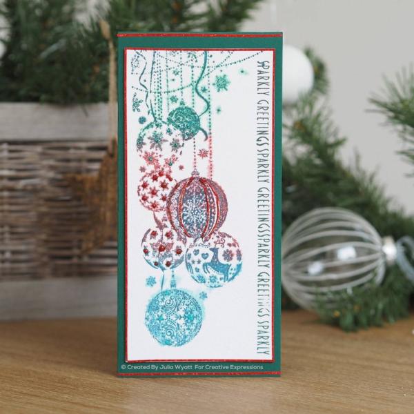 Creative Expressions DL Rubber Stamps Bauble Pendant #022