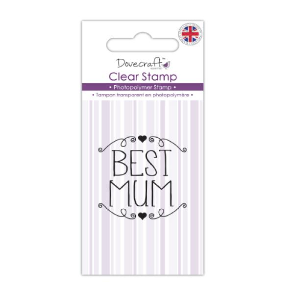 Dovecraft Clear Stamp - Mum Scroll