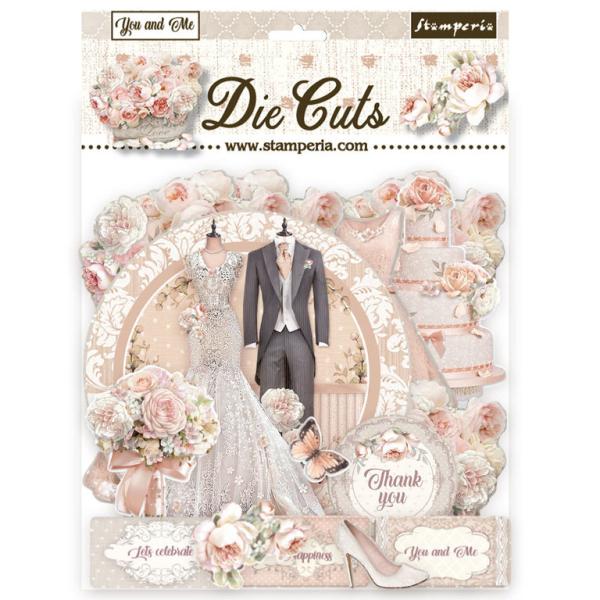 Stamperia Die Cuts Assorted You and Me DFLDC60
