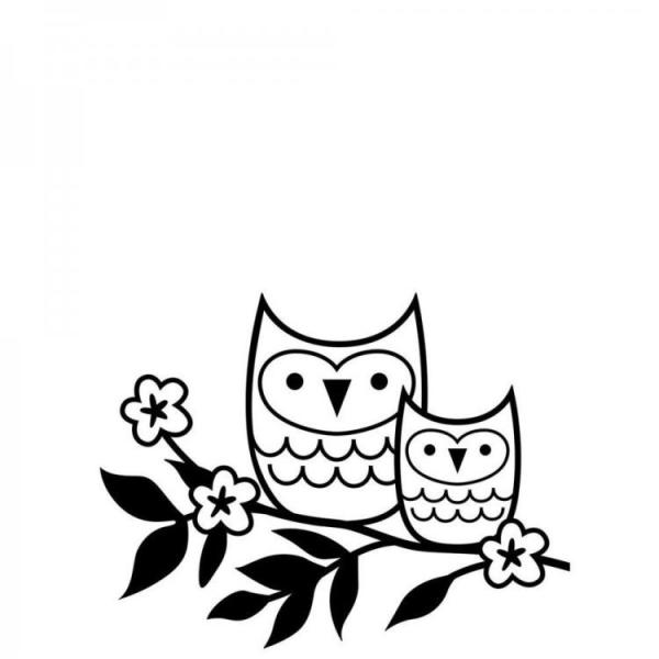 Darice Embossing Folder Owls on a Twig #1219-126