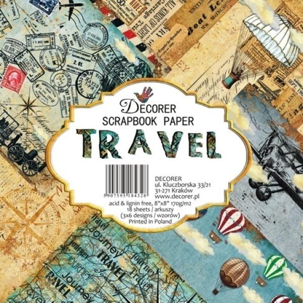 Decorer 8x8 Paper Pad Travel