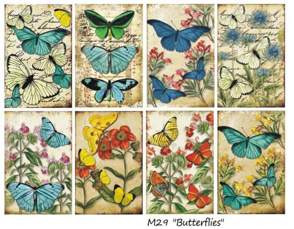 Decorer Mini Scrapbook Paper Set Butterflies