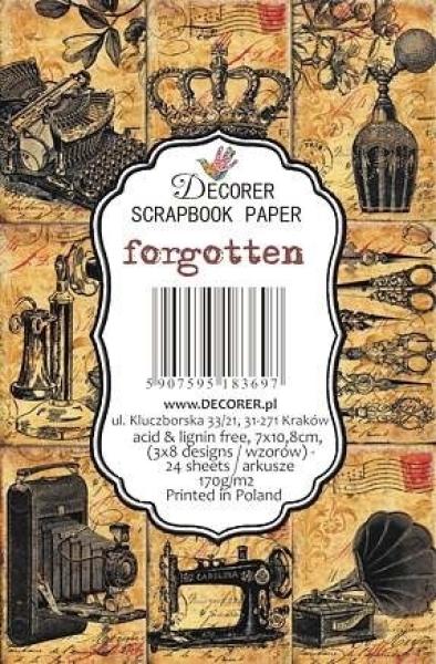 #70 Decorer Mini Scrapbook Paper Set Forgotten
