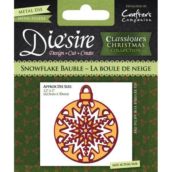 Die'sire Classiques Christmas Die - Snowflake Bauble