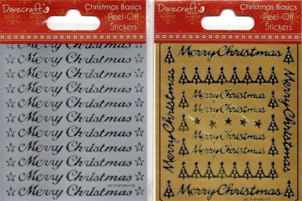 Dovecraft Christmas Basics Peel-Off Stickers