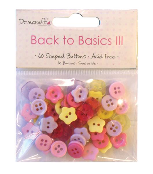 Dovecraft Assorted Buttons Back to Basics III