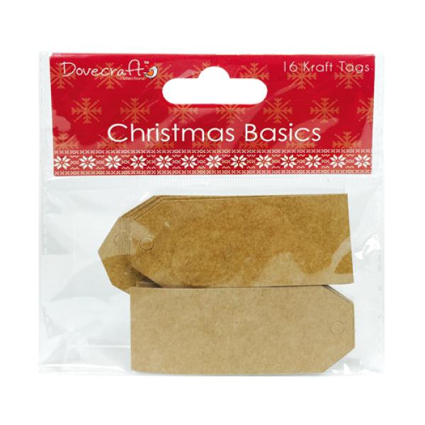 Dovecraft Christmas Basics Kraft Tags #OP011