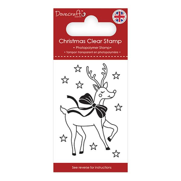 Dovecraft Christmas Clear Stamps Reindeer #167
