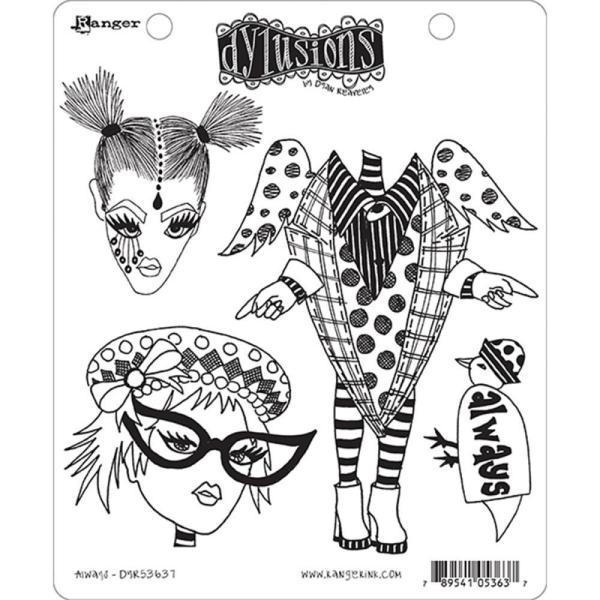 Dyan Reaveley's Dylusions Cling Stamps Always