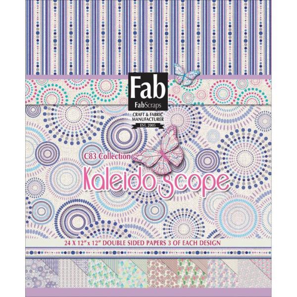 SALE FabScraps 12X12 Paper Pad Kaleidoscope