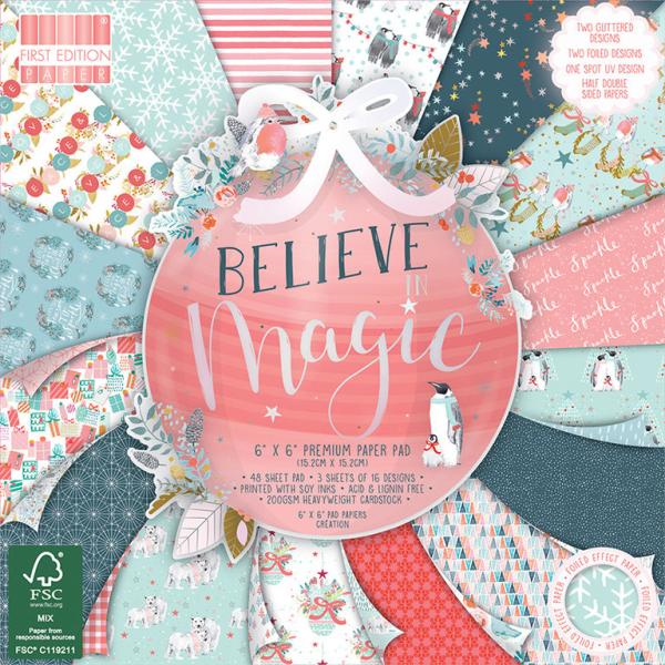 First Edition 6x6 Paper Pad Believe in Magic #217