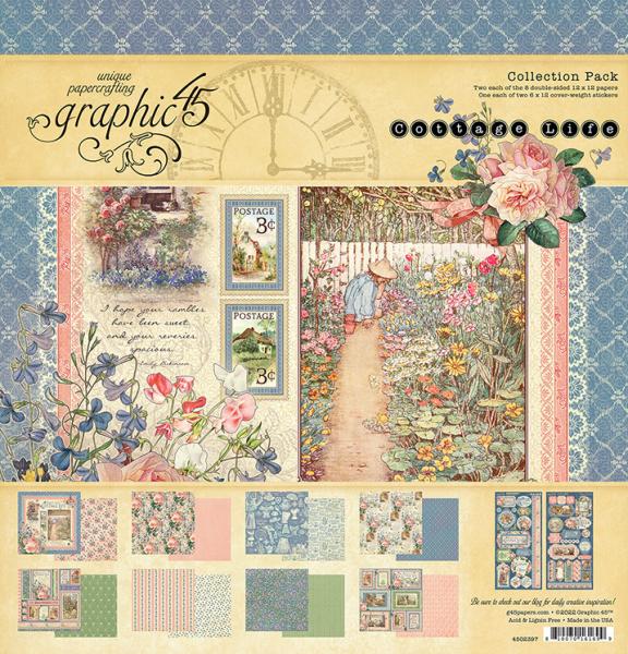 Graphic 45 Cottage Life 12x12 Inch Collection Pack (4502397)