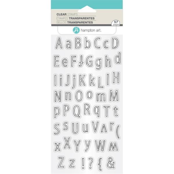 Hampton Art Clear Stamps Alphabet Outline #SC0781