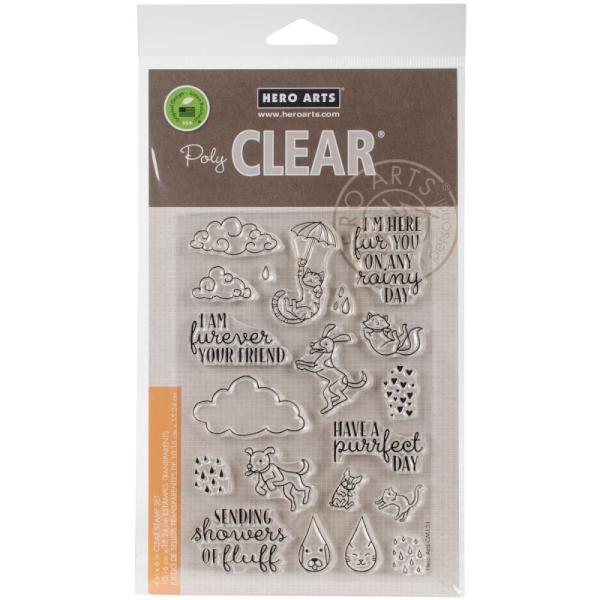 Hero Arts Clear Stamps Raining Cats & Dogs #HACM151