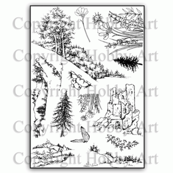 Hobby Art Clear Stamps Countryside CS243D