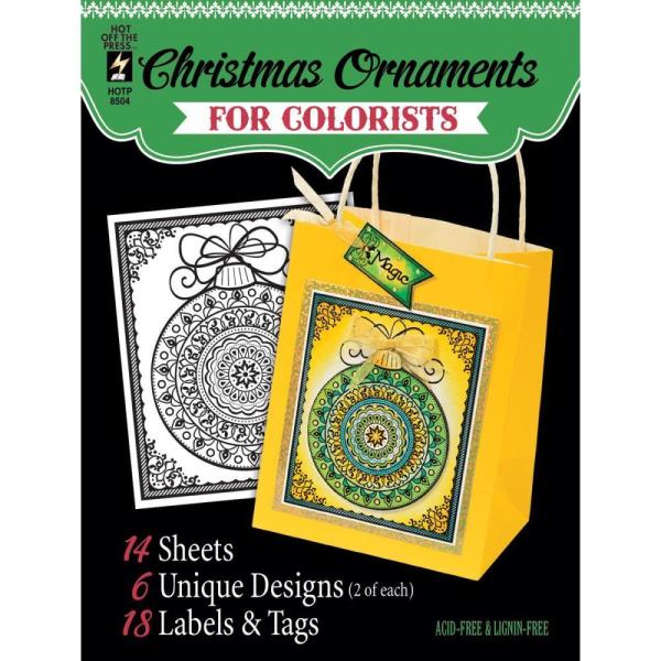 Hot Off The Press Coloring Book Christmas Ornaments