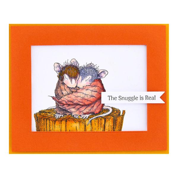 House Mouse Designs Cling Stamp Snuggle Up RSC-019