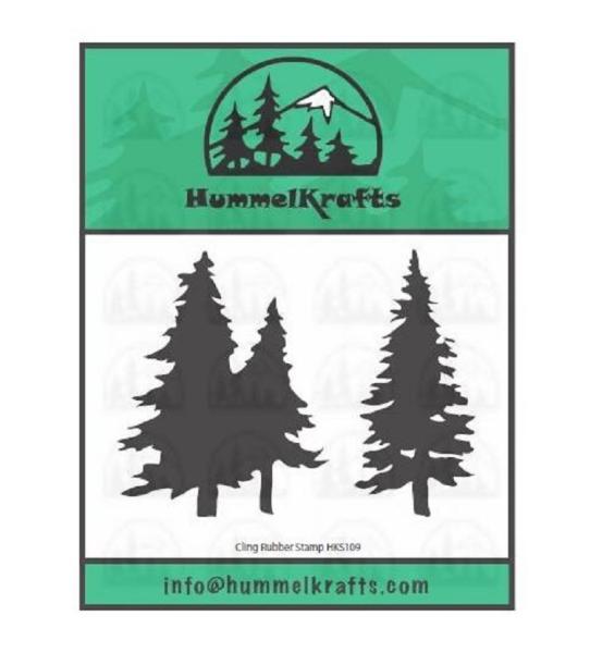 HummelKrafts Cling Rubber Stamps Trees Set #1