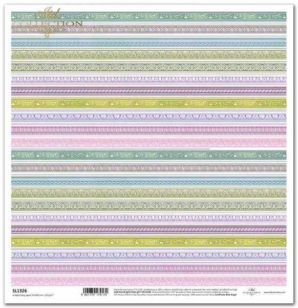 ITD Collection 12x12 Sheet Spring Love Story Borders SL1326