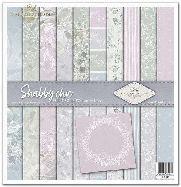 ITD Collection 12x12 Paper Pad Shabby Chic Four Colors #46