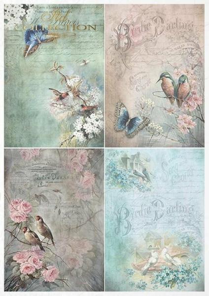 ITD Collection A4 Rice Paper Creative Set Vintage Style
