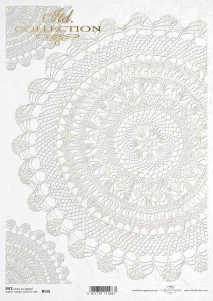ITD Collection A4 Rice Paper Lace R0555
