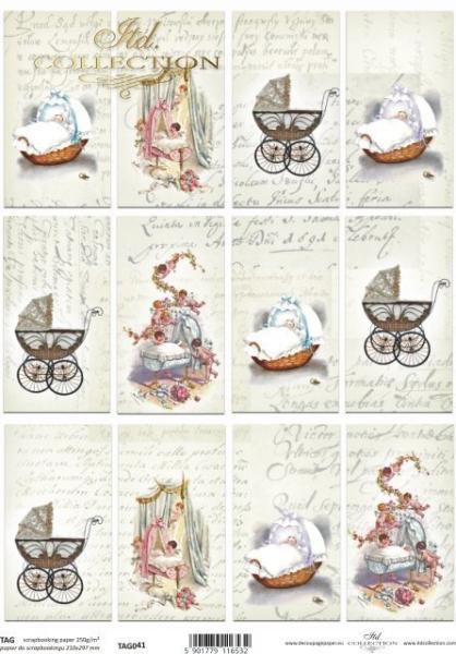 ITD Collection A4 Scrapbooking Paper Baby #0041