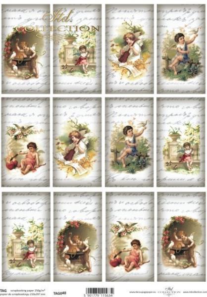 ITD Collection A4 Scrapbooking Paper Kids #0040