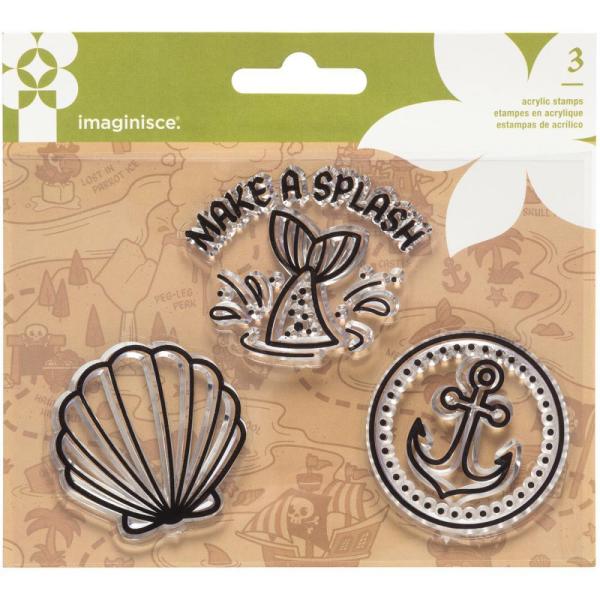 Imaginisce Clear Acrylic Stamp Mermaid