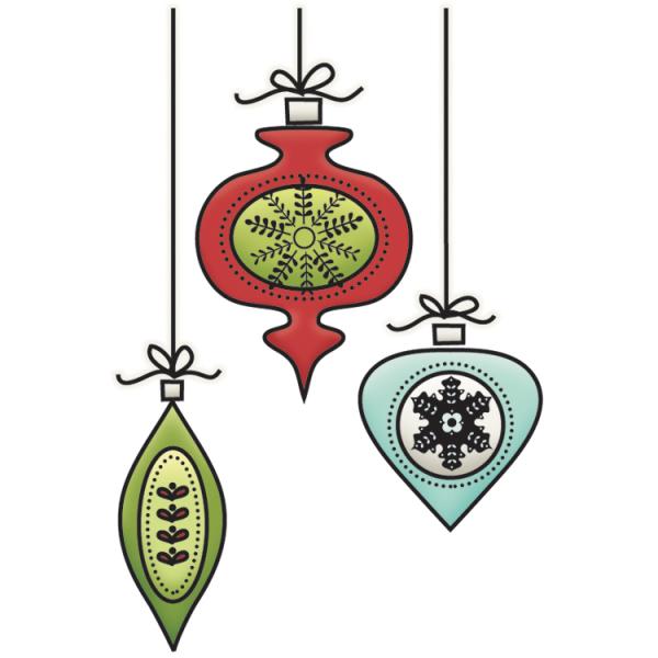 Imaginisce Clear Acrylic Stamp Small Ornaments