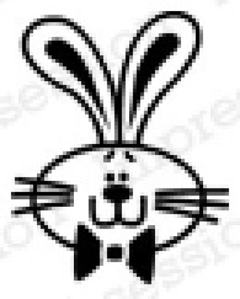 Impression Obsession Cling Stamp Bunny