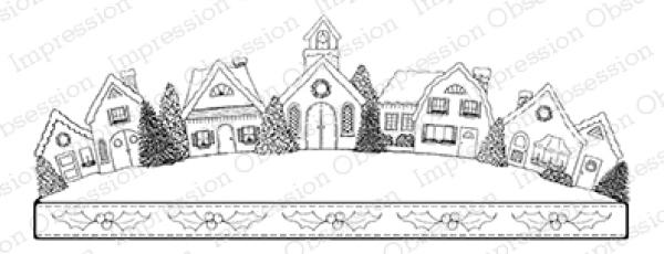 Impression Obsession Stamp Holiday House Banner