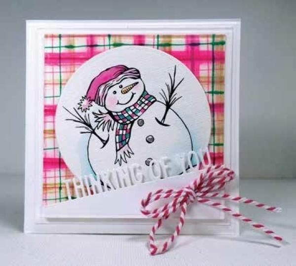 Impression Obsession Stamp Small Snowman