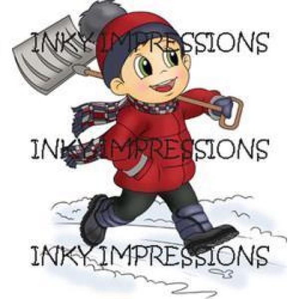 Inky Impressions Cling Rubber Christopher's Snow Day