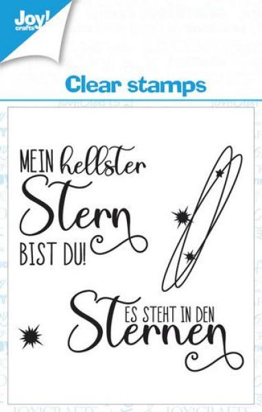 Joy Crafts Clear Stamp Sterne Text DE #0569