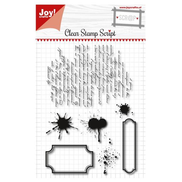 JoyCrafts Clear Stamp Script #6410/0468