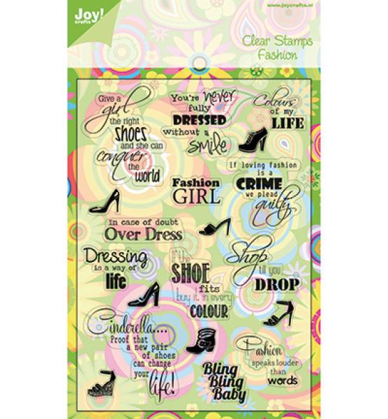 Joy!Crafts Clearstamp - Fashion-ENG Texte #6410/0065