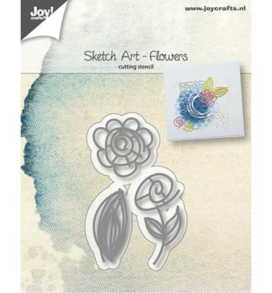 Joy!Crafts Stanze Sketch Art Flowers 6002/1035