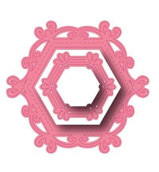 Joy!Crafts Stanzschablone Mery's Hexagon #6002/0658