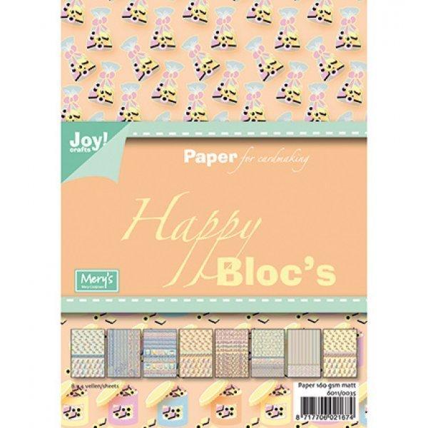 Joy Crafts A5 Paper Bloc Happy Sweet 2 #6011/0035