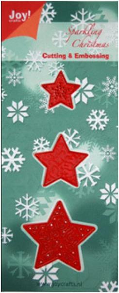 Joy Crafts Stanzschablone 3 Christmas Stars #6002/2003