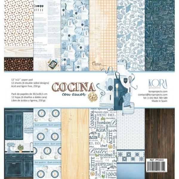 KORA Projects 12x12 Paper Pad Cocina con Amor #1631