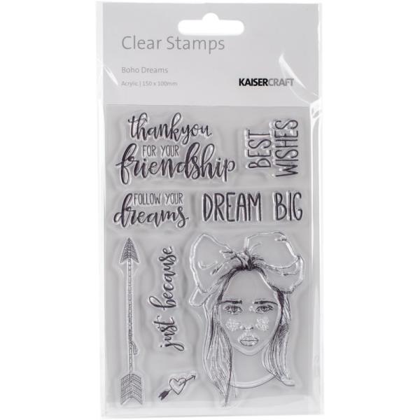 Kaisercraft Clear Stamp Set Boho Dreams
