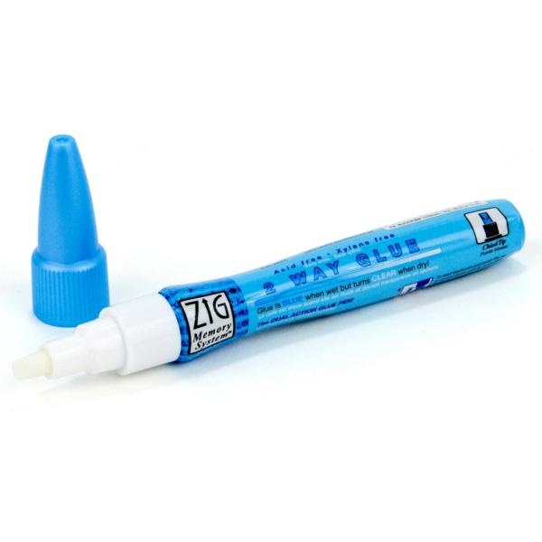 Kuretake Zig 2 Way Glue Pen Chisel Tip (Klebestift) MSB15L